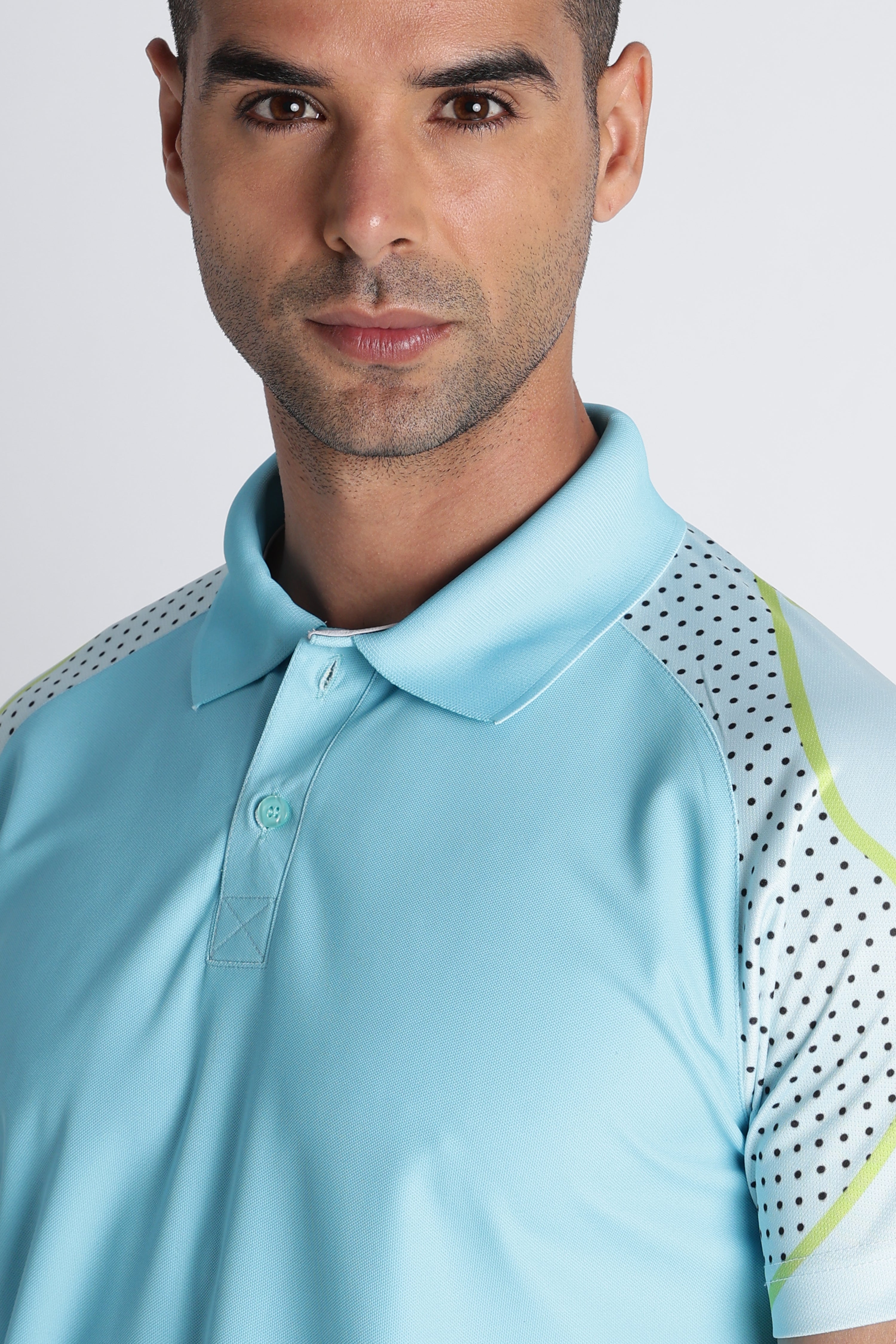 Sky Blue Performance Polo | Antimicrobial & UPF 50