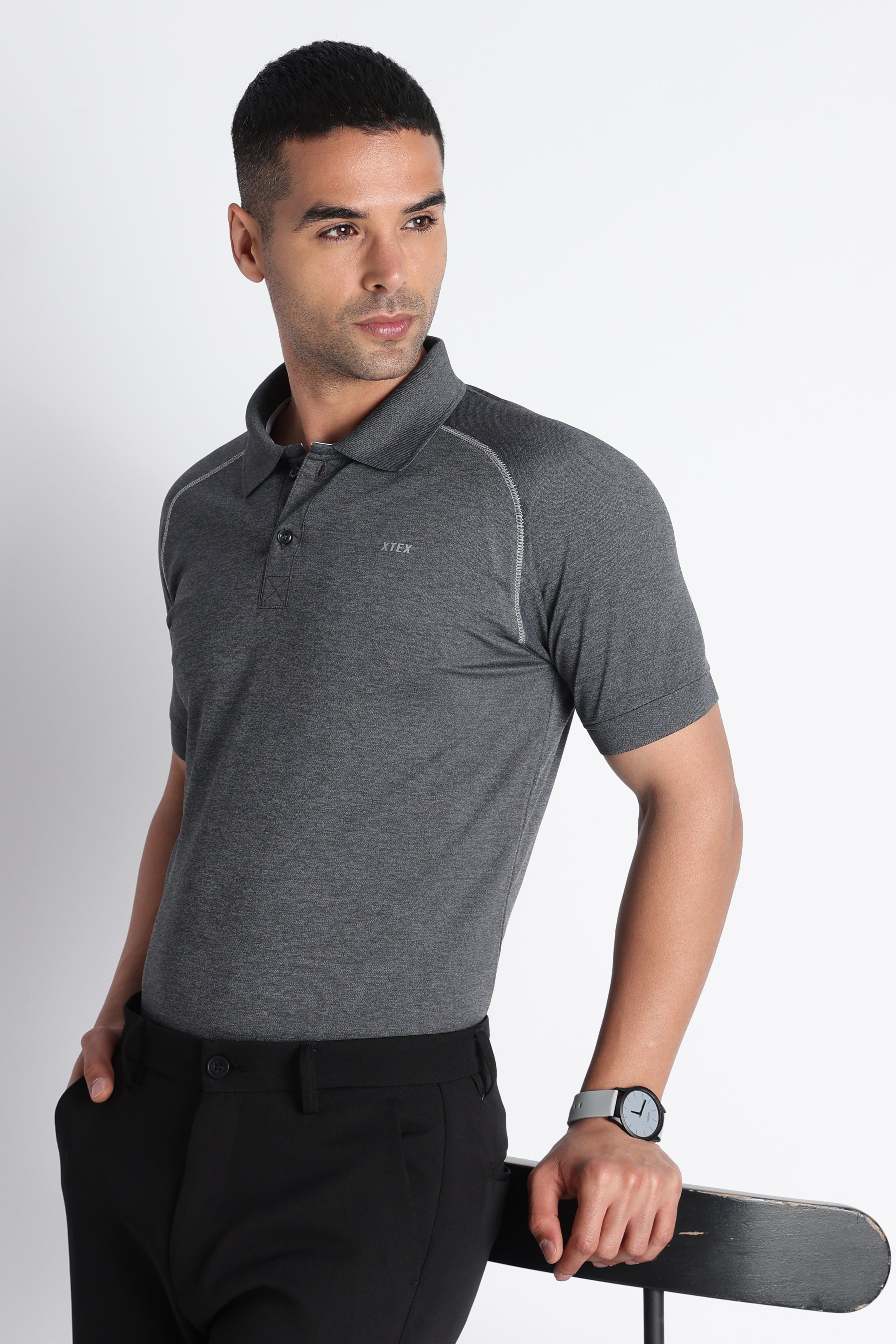 Dark Grey XTEX polo shirt
