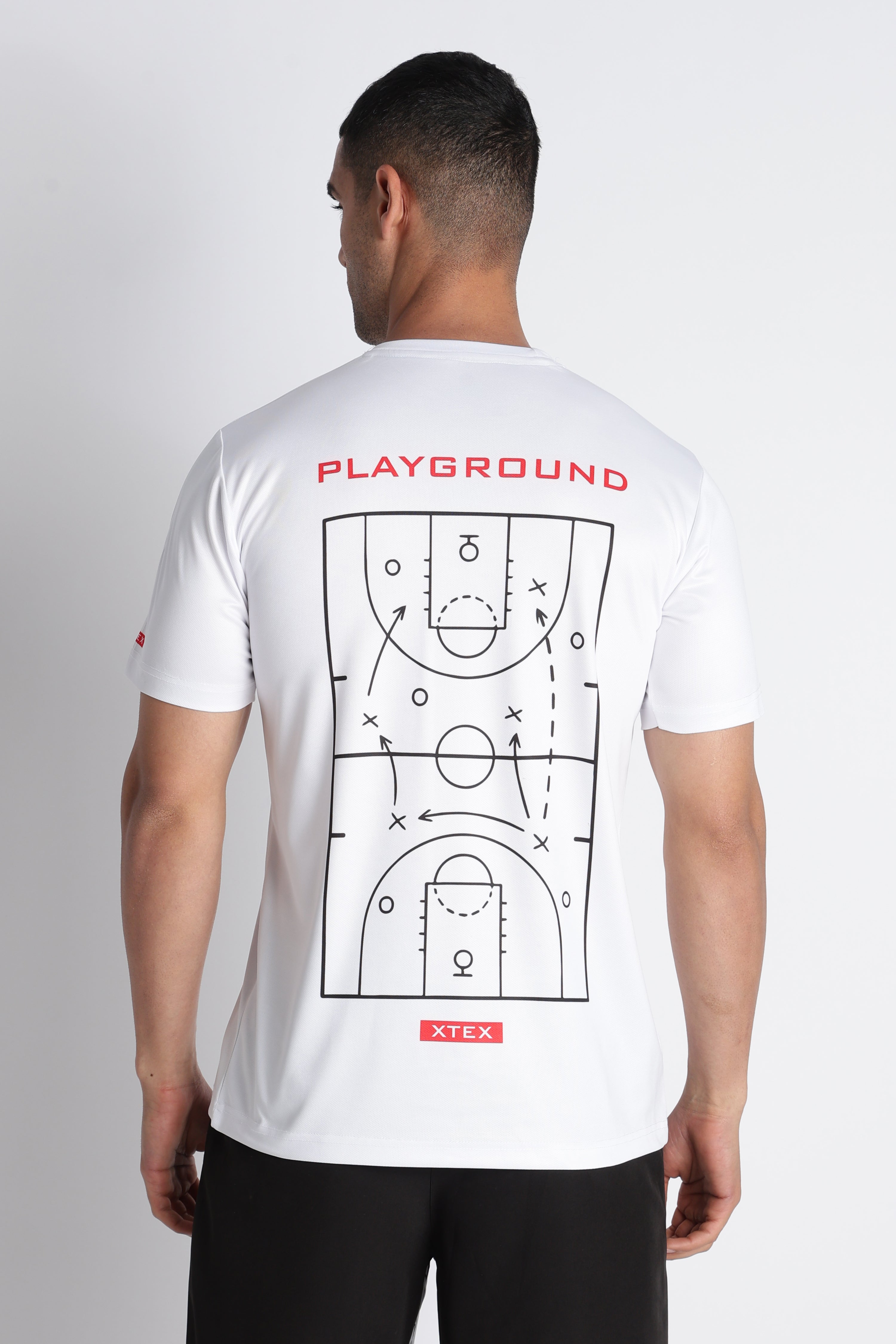 XTEX Playground Graphic Tee – White | Sporty Casual Wear