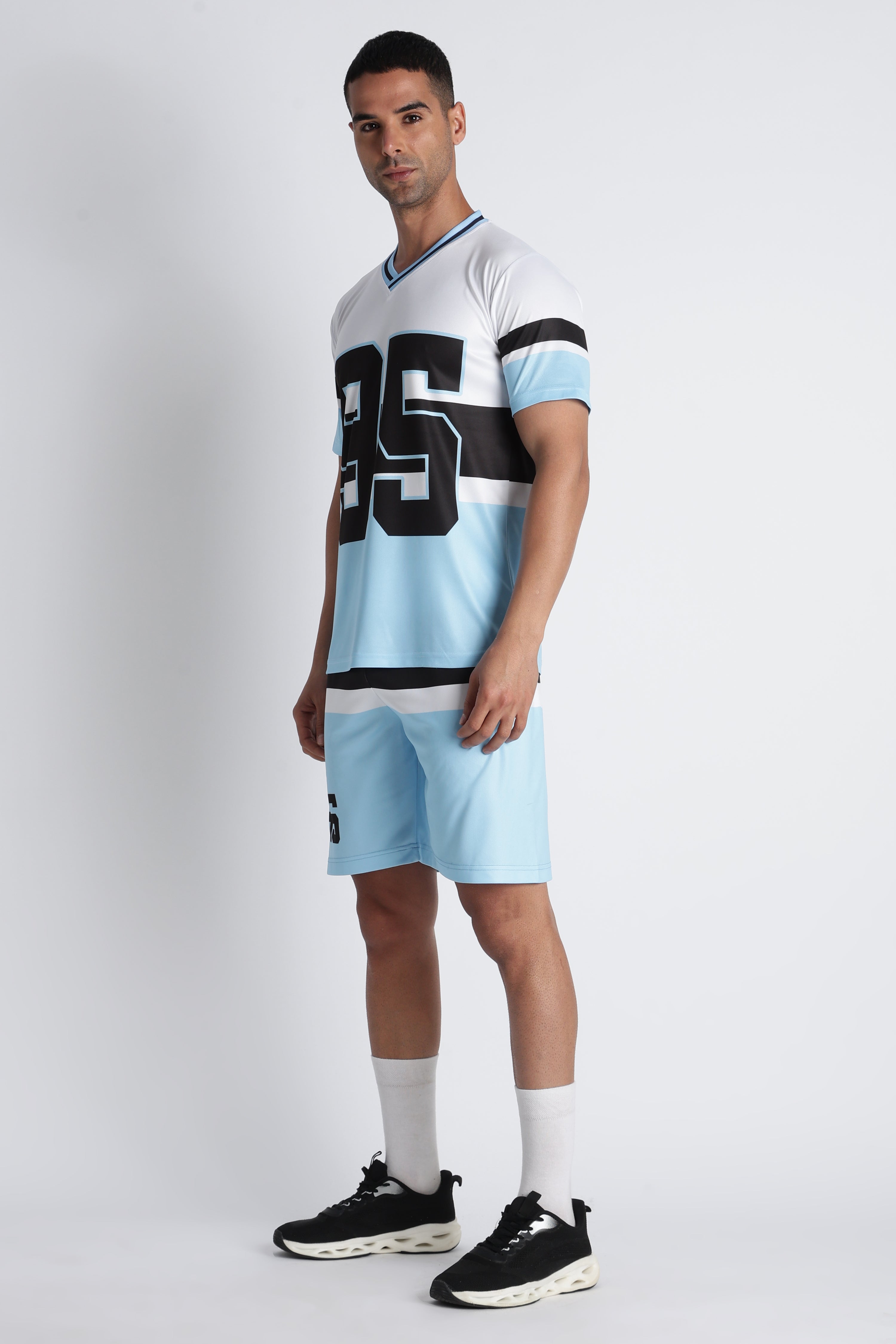 Men’s White Light Blue ‘95’ Athletic Jersey