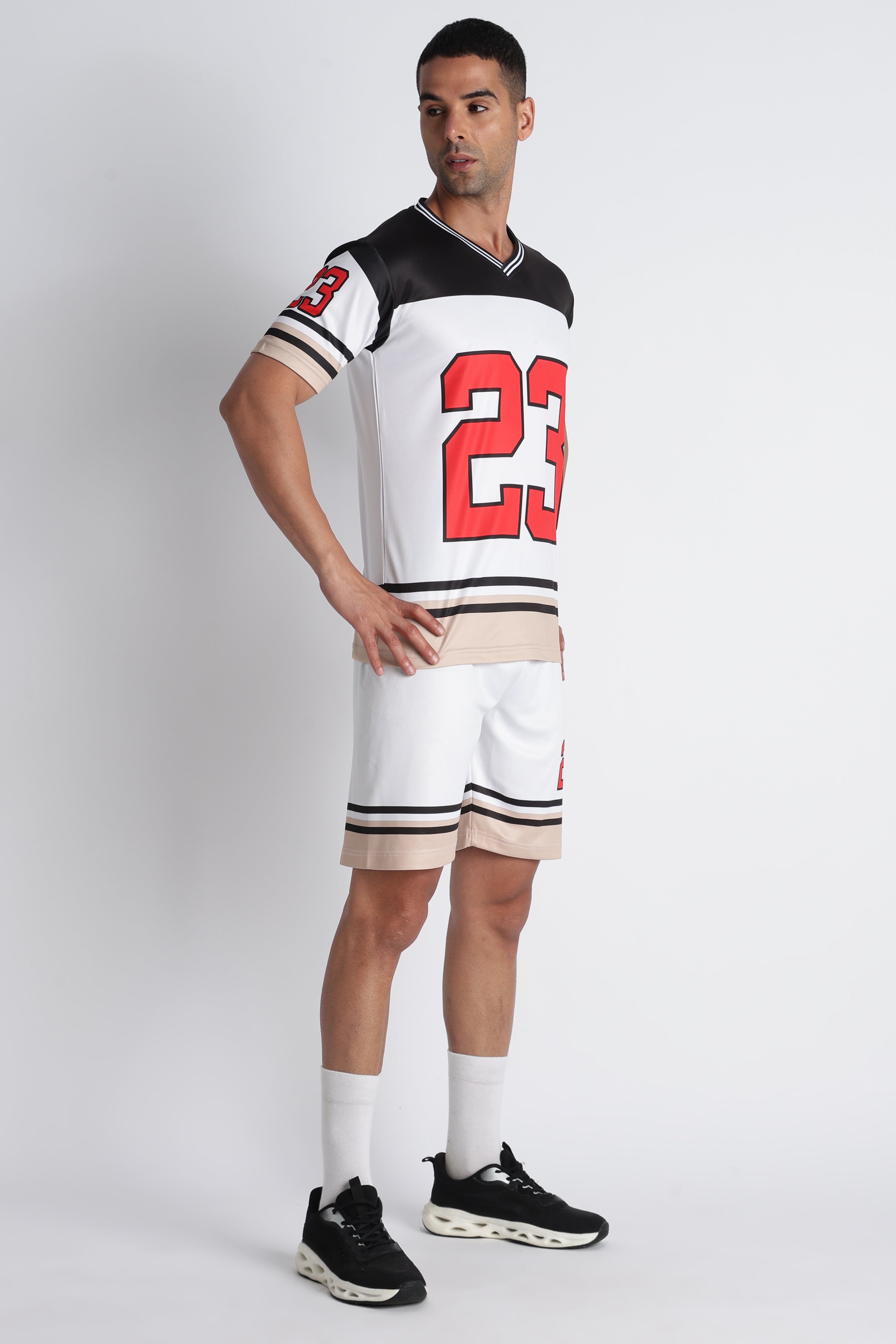 Men’s Retro Jersey  ‘23’ | V-Neck Sportswear