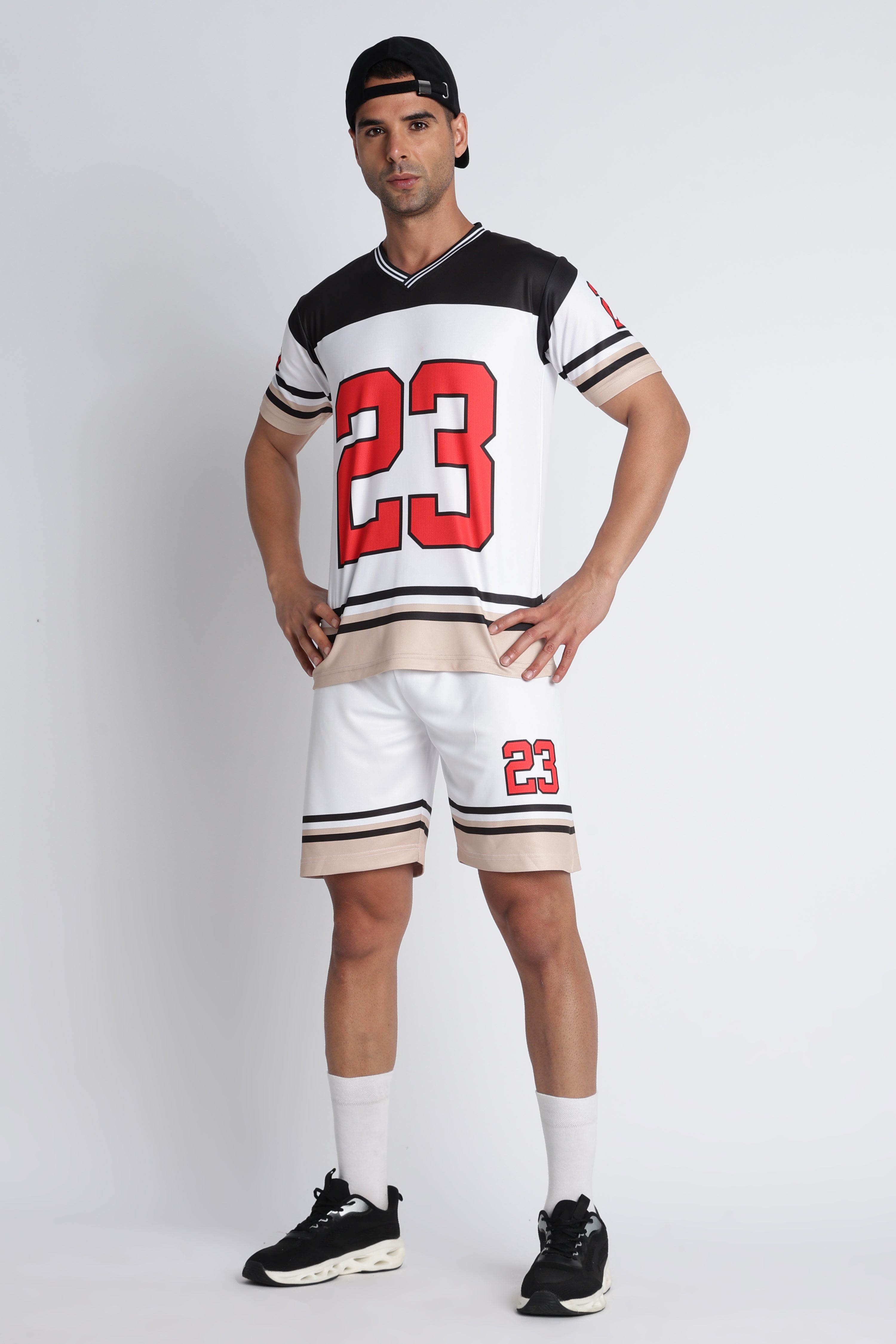 Men’s Retro Jersey  ‘23’ | V-Neck Sportswear
