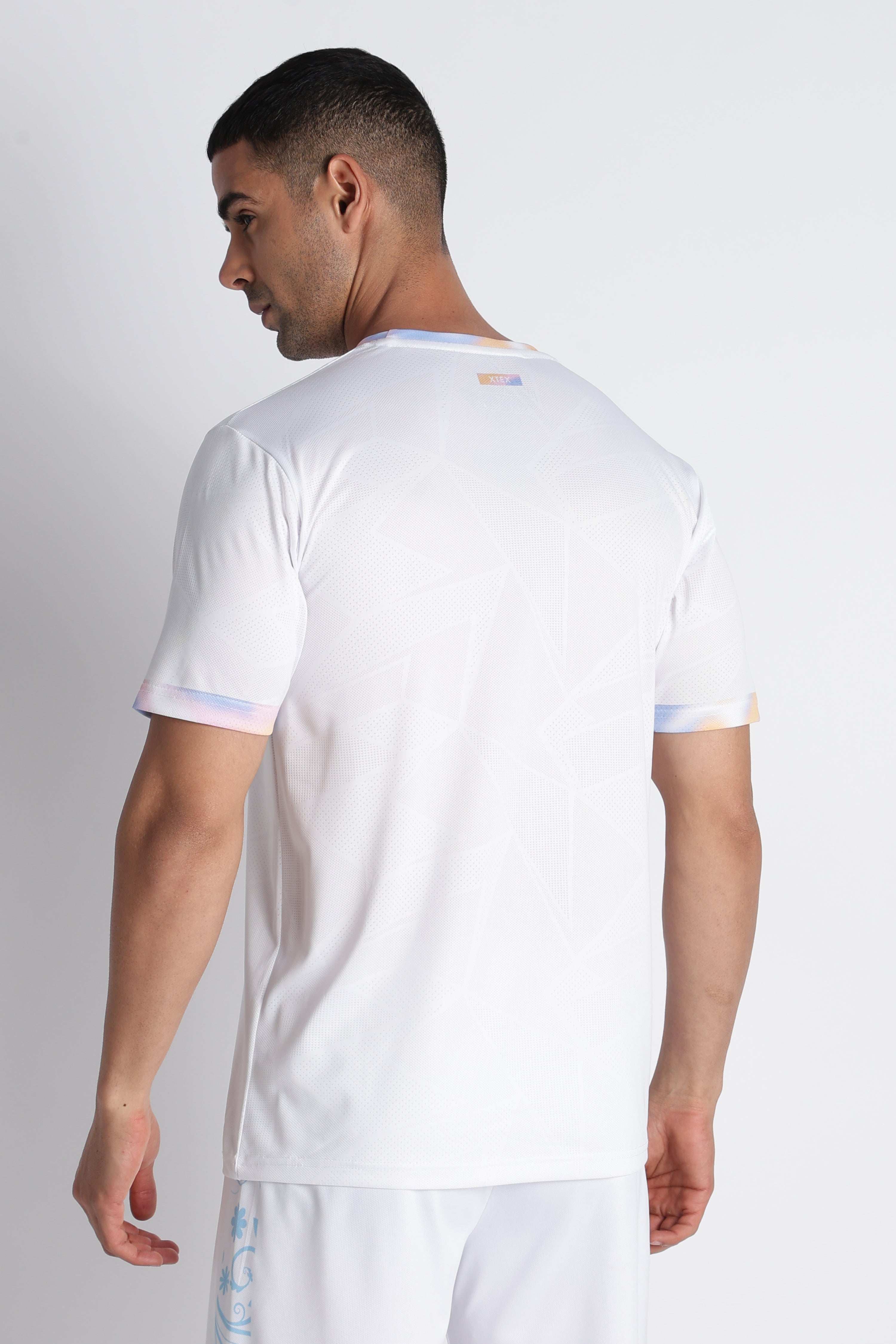 Men’s XTEX Active Performance Tee | Pastel Graphic Print Fitness Jersey
