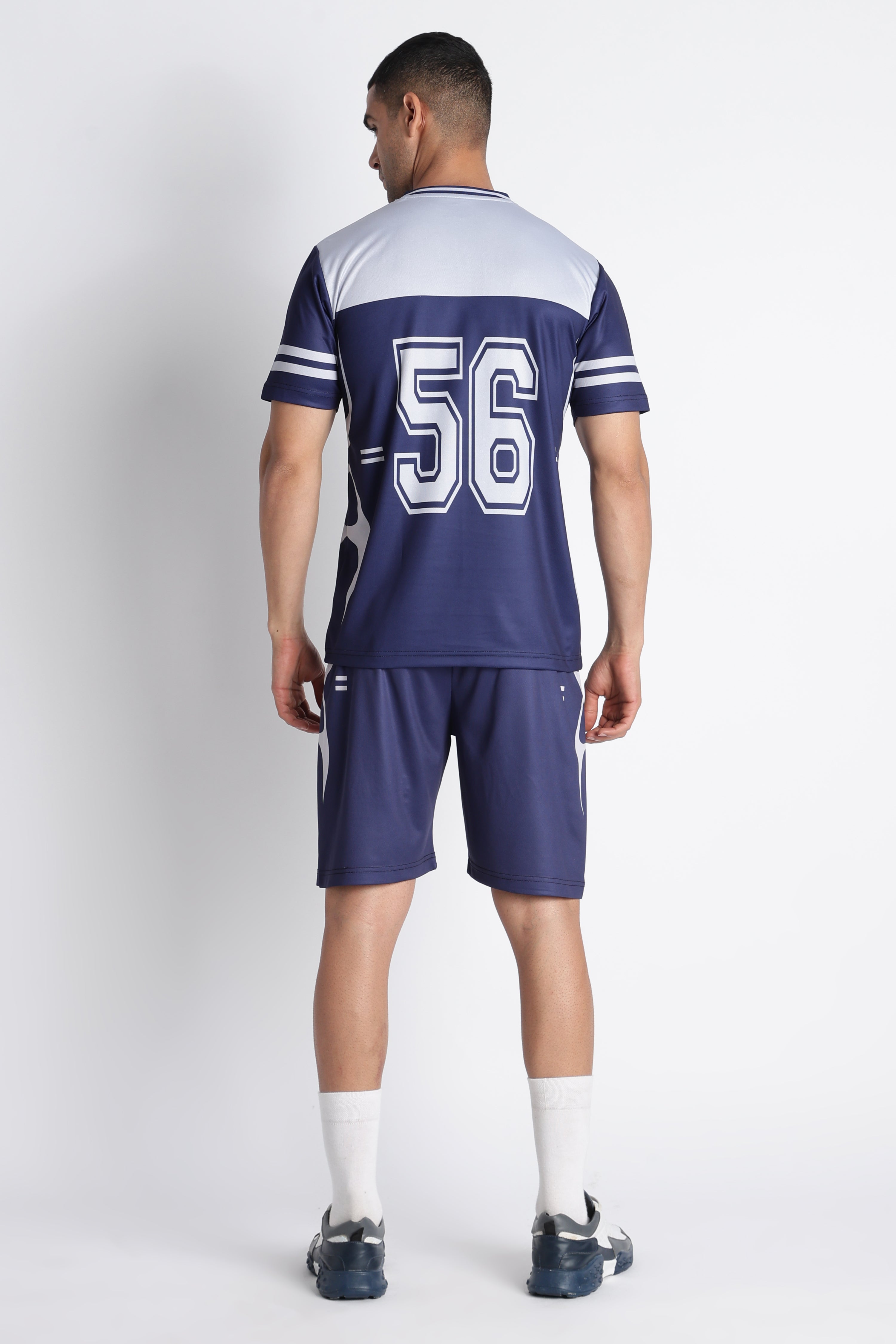 XTX Navy Blue 56 Sports Jersey for Men | Breathable Fitness & Athleisure Wear
