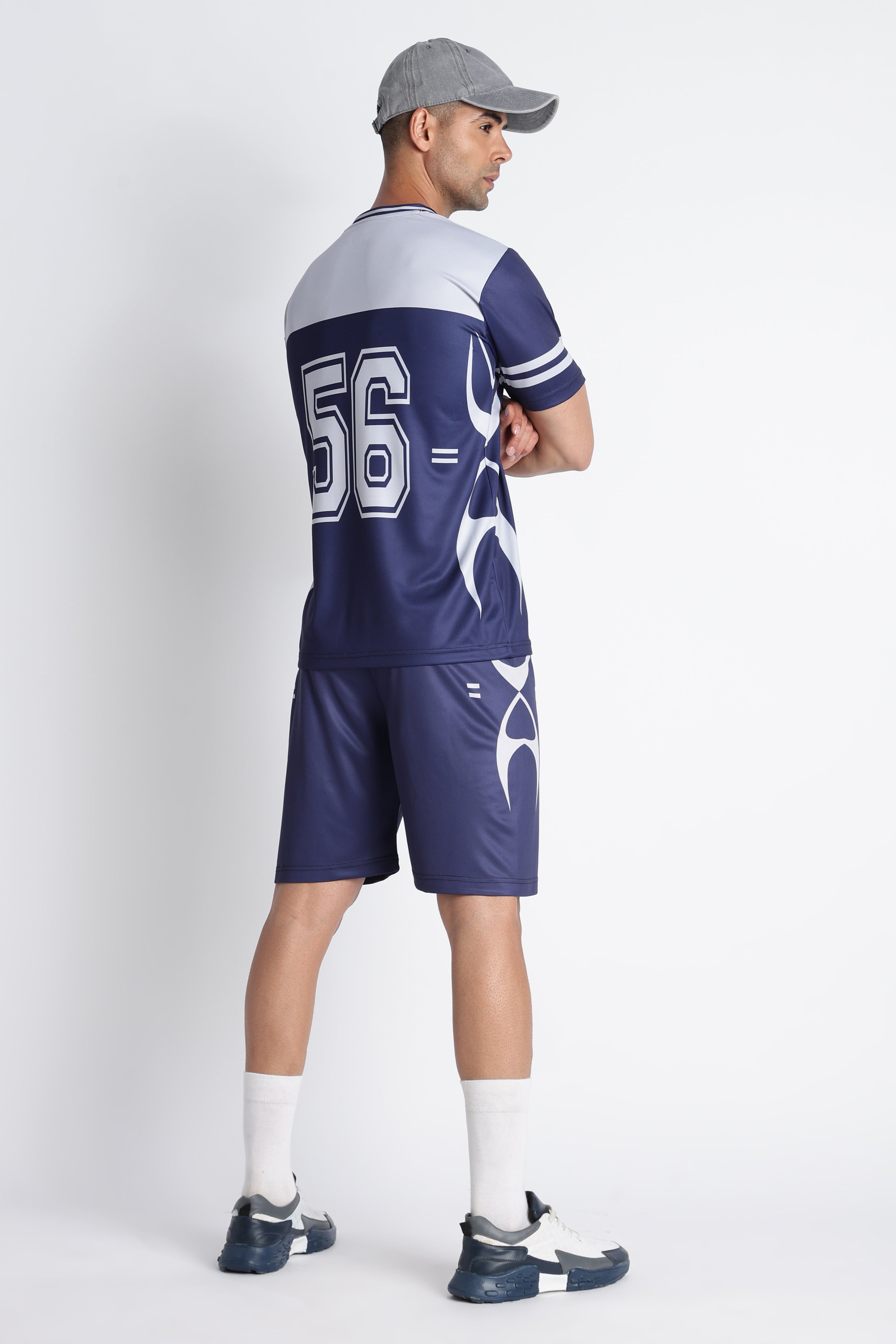 XTX Navy Blue 56 Sports Jersey for Men | Breathable Fitness & Athleisure Wear