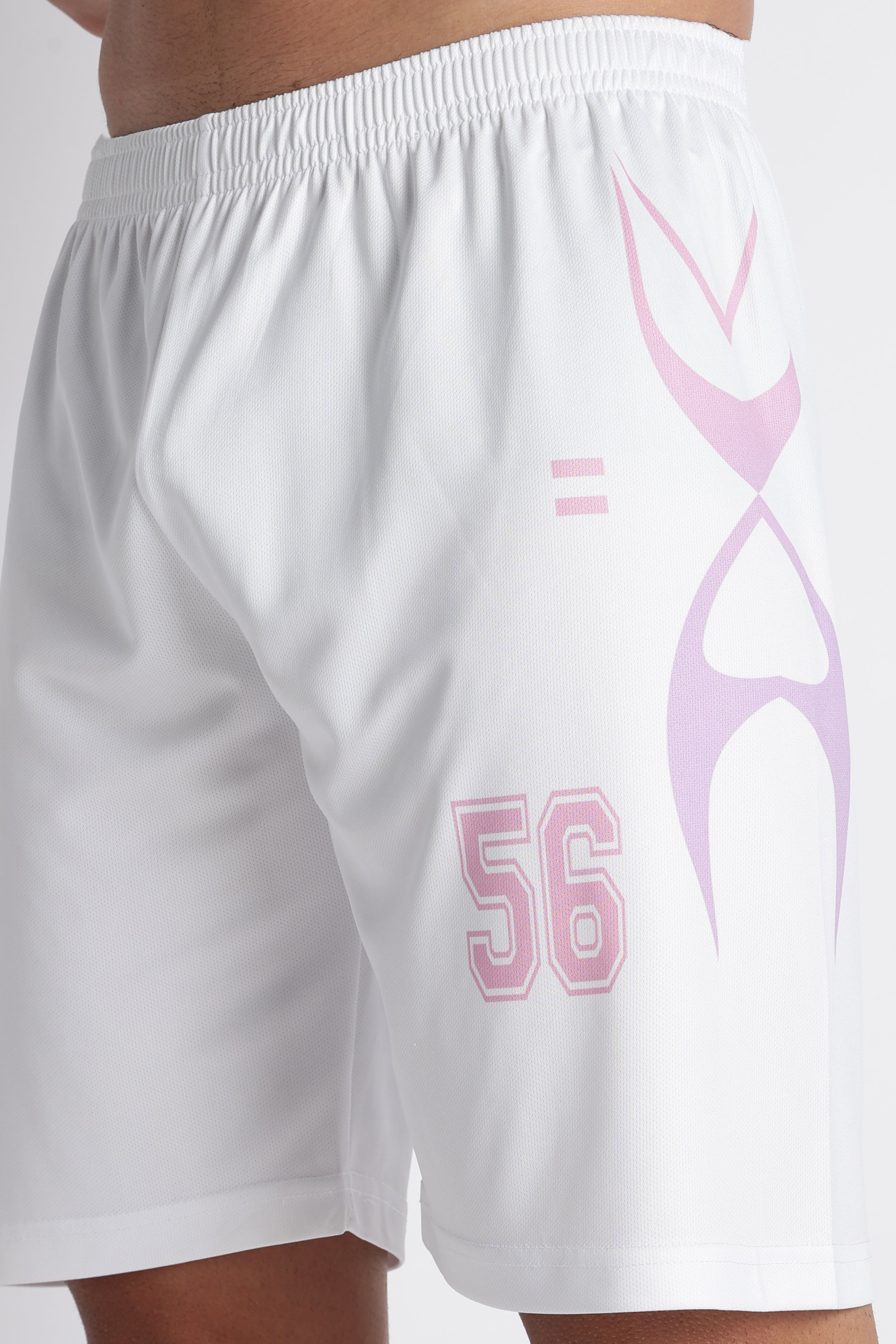 Men’s Pink 56 Sports Jersey | White & Pink Athletic Wear