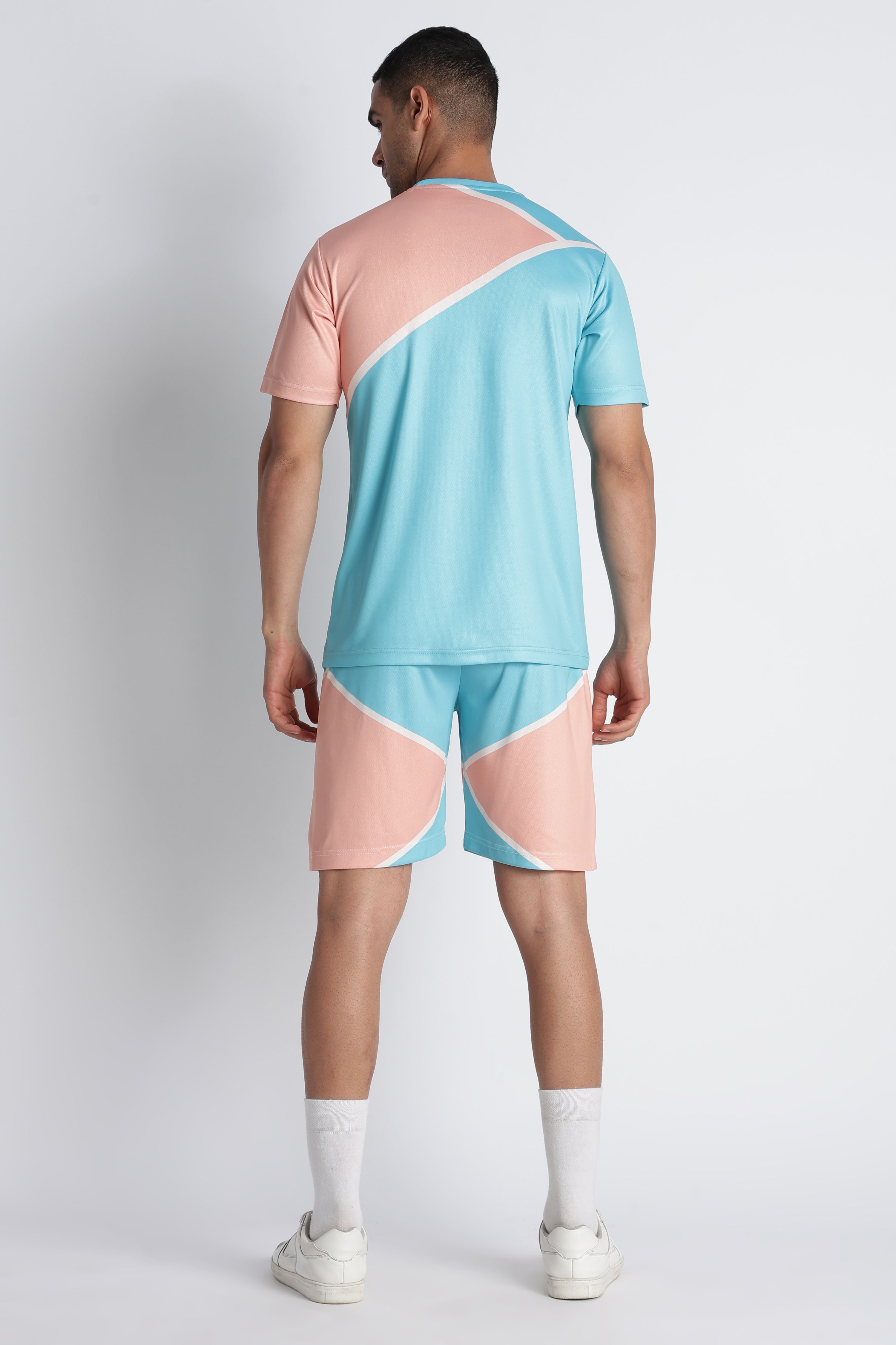 Men’s Pastel Blue & Pink Volleyball Jersey | Lightweight Performance Top