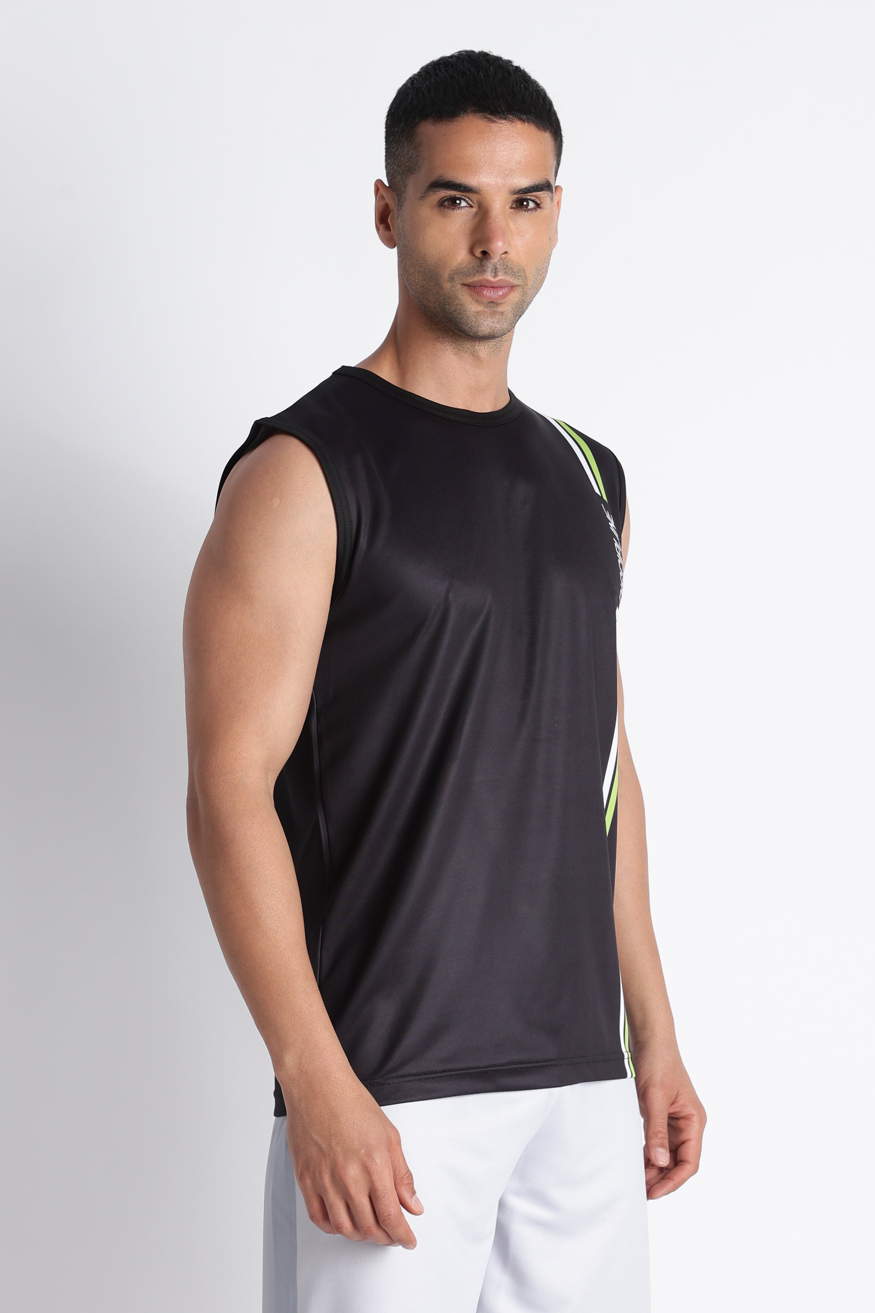 Black Tank Top | Gym Wear with Motivational Print