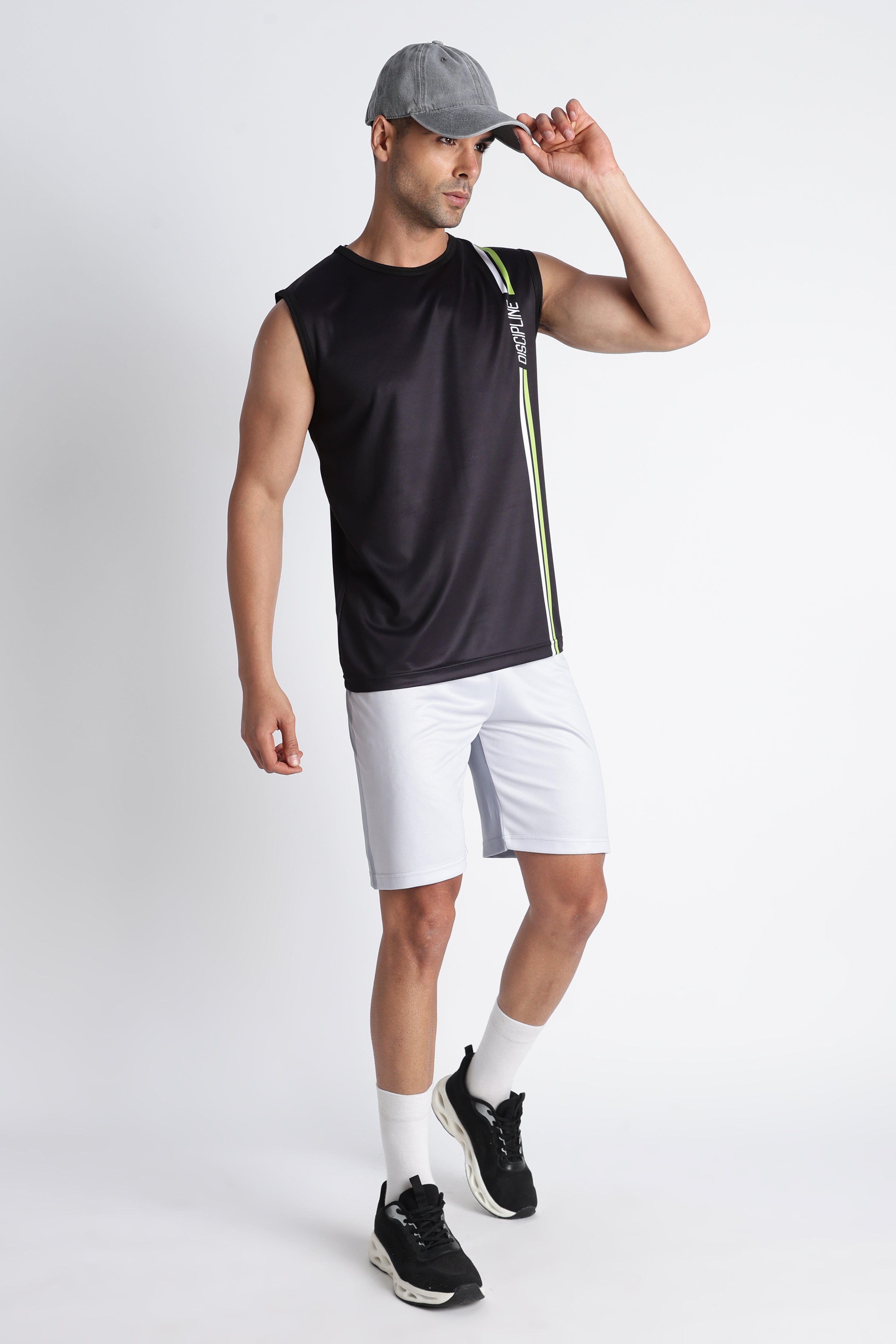 Black Tank Top | Gym Wear with Motivational Print