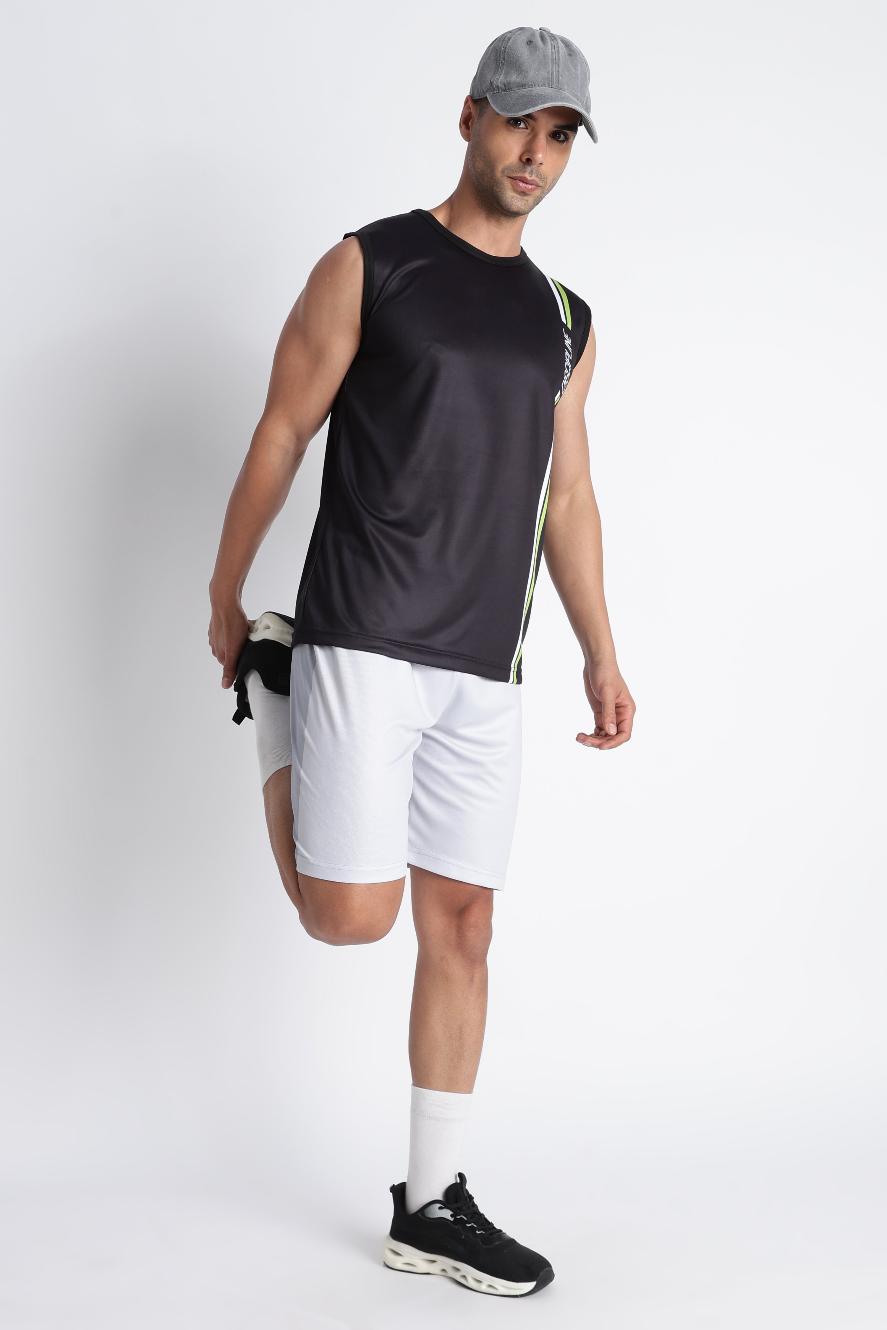 Black Tank Top | Gym Wear with Motivational Print