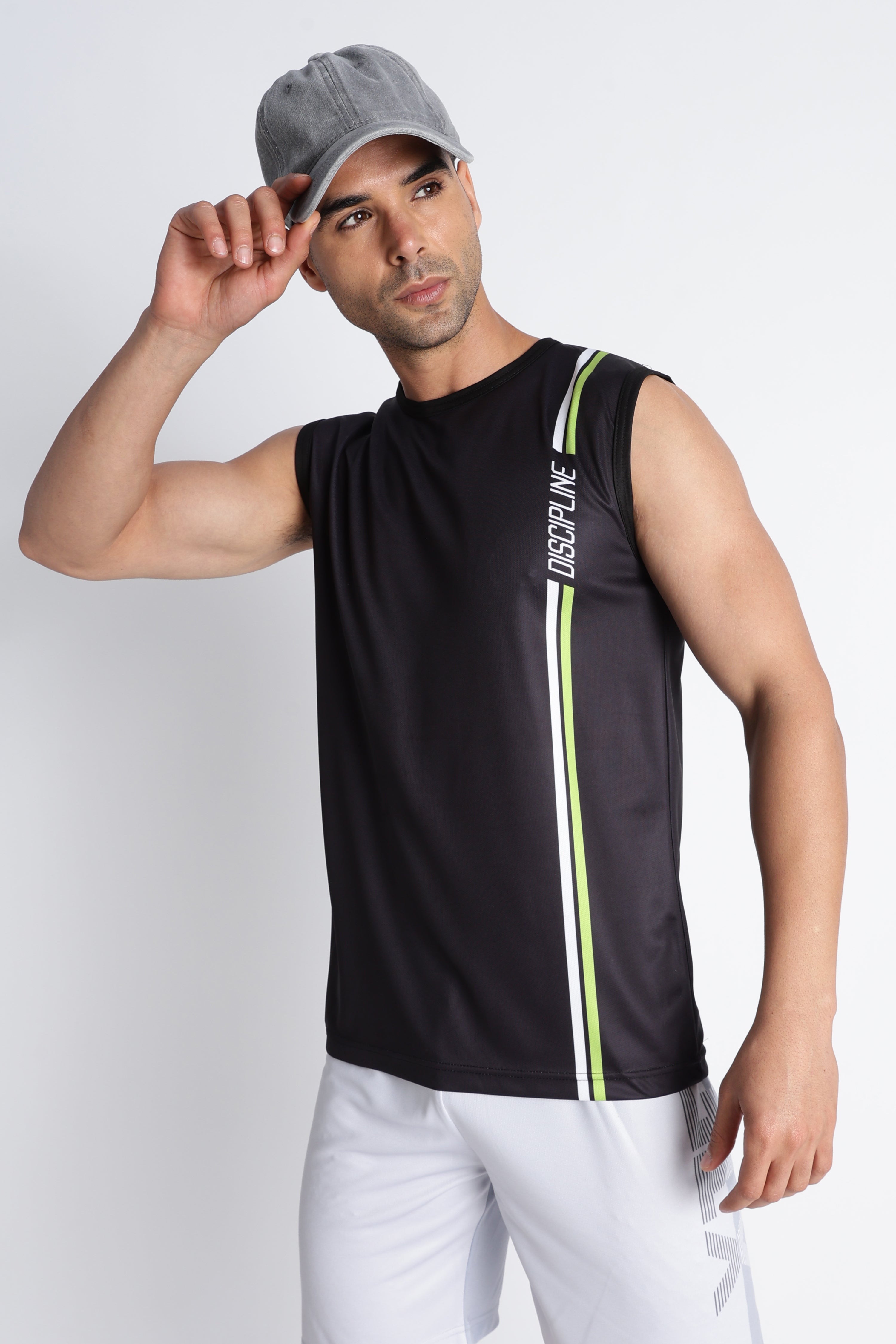 Black Tank Top | Gym Wear with Motivational Print