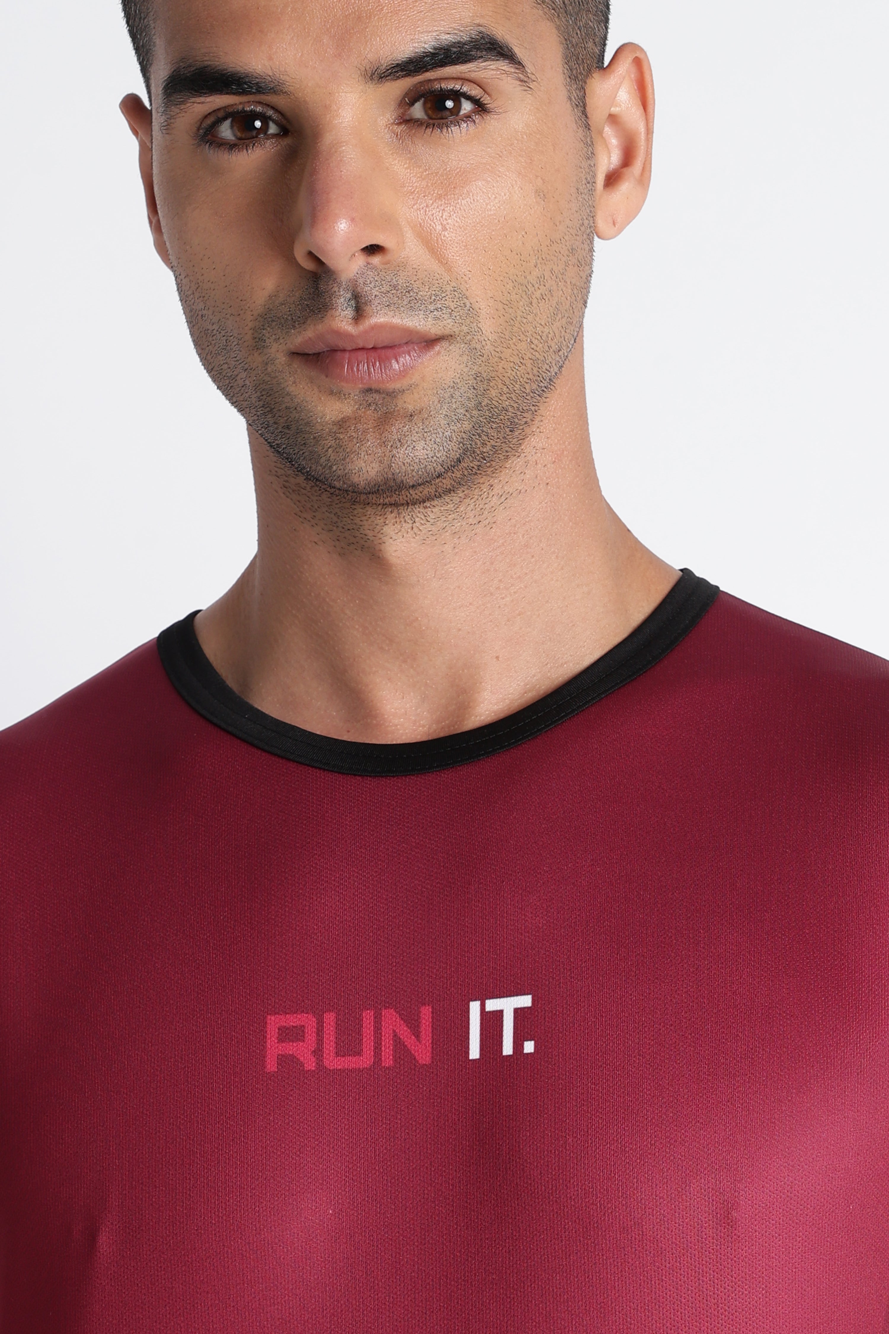 Maroon RUN IT Tank Top | Men’s Gym Workout Sleeveless Tee