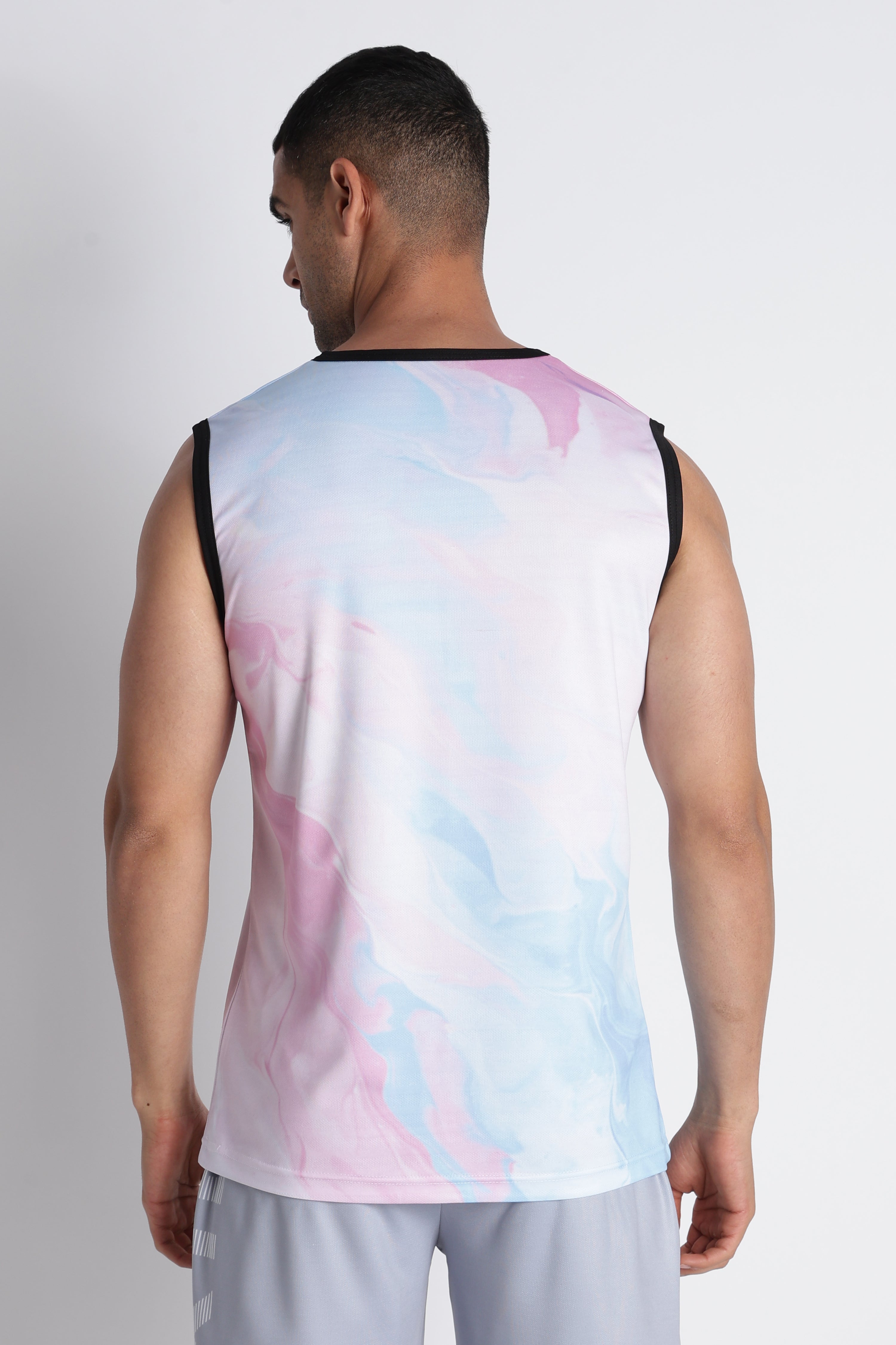XTX Active Tie-Dye T-Shirt | Pastel Blue Pink Performance Tee