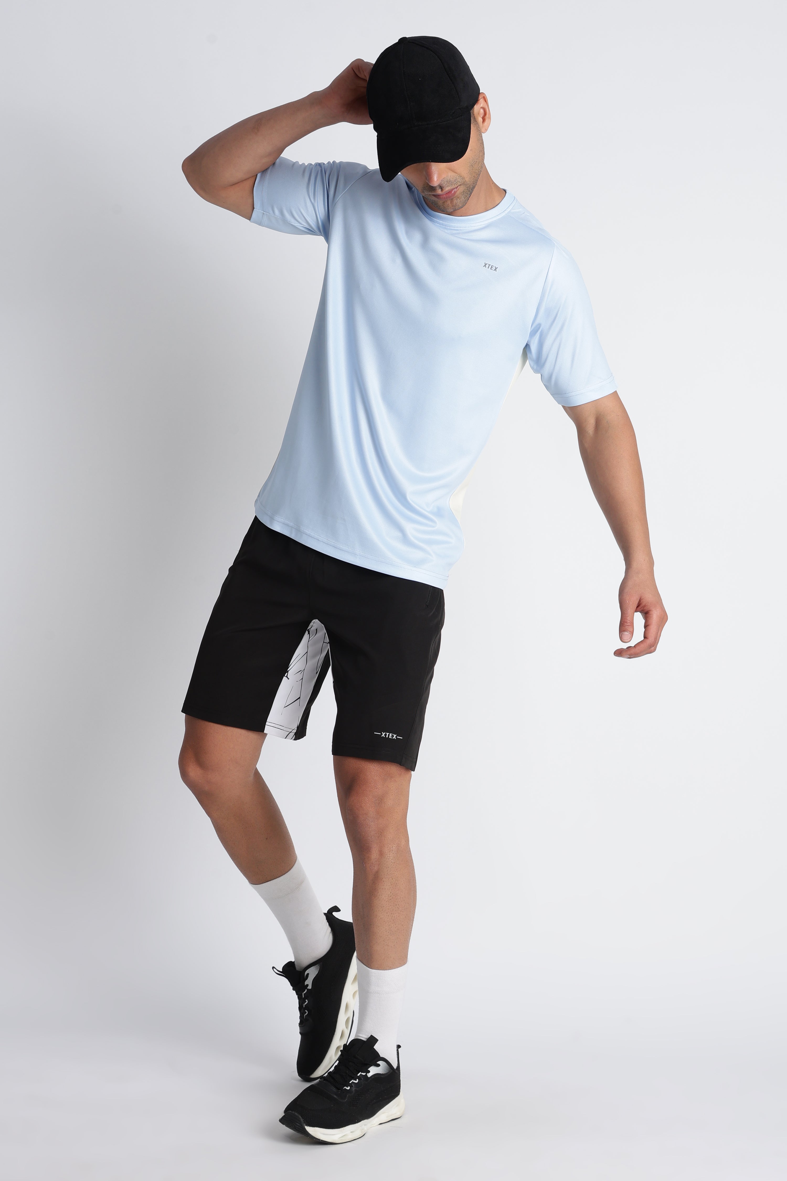 Light Blue XTEX Seamless Active Tee