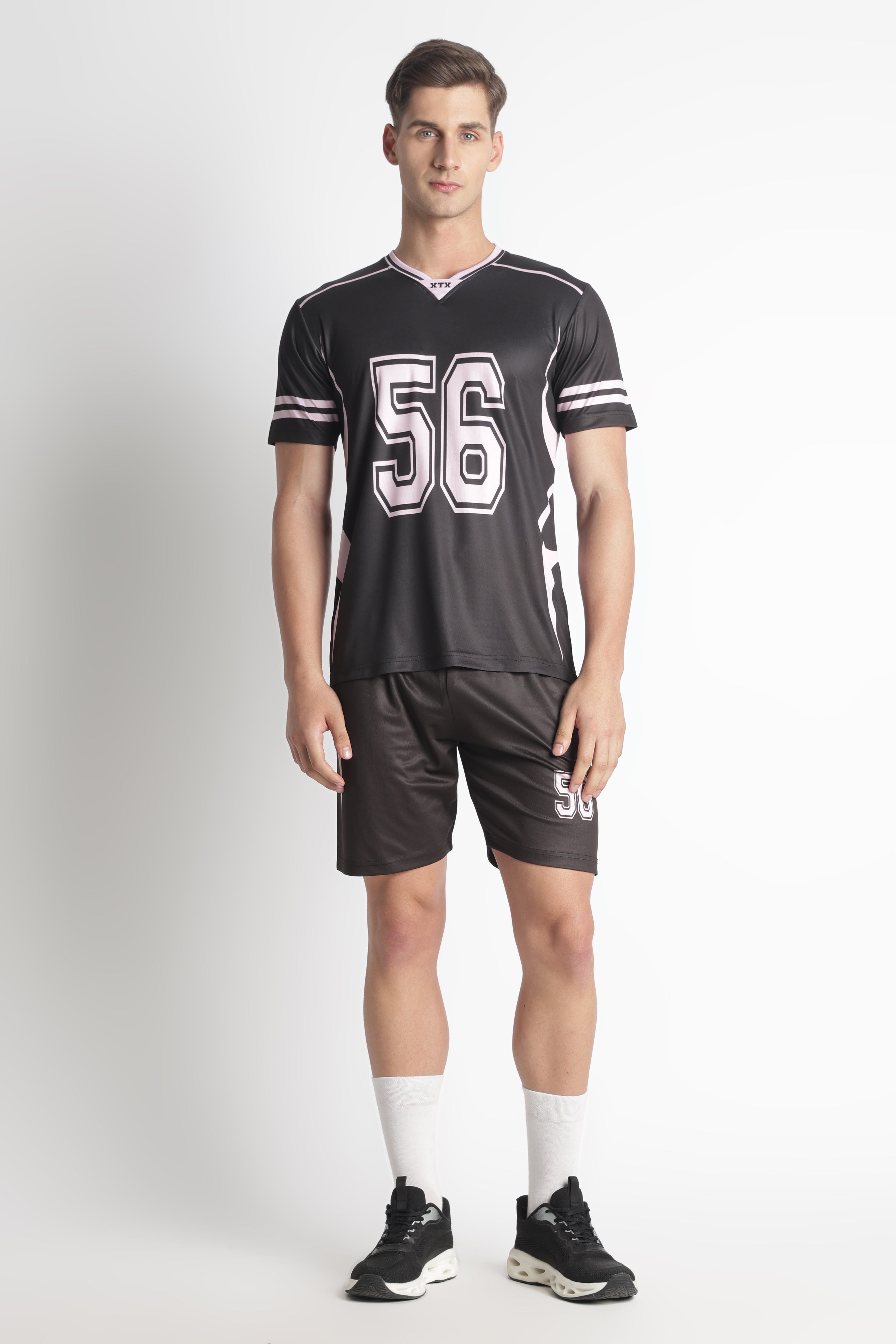 Black Athletic Jersey  – Moisture‑Wicking Sportswear