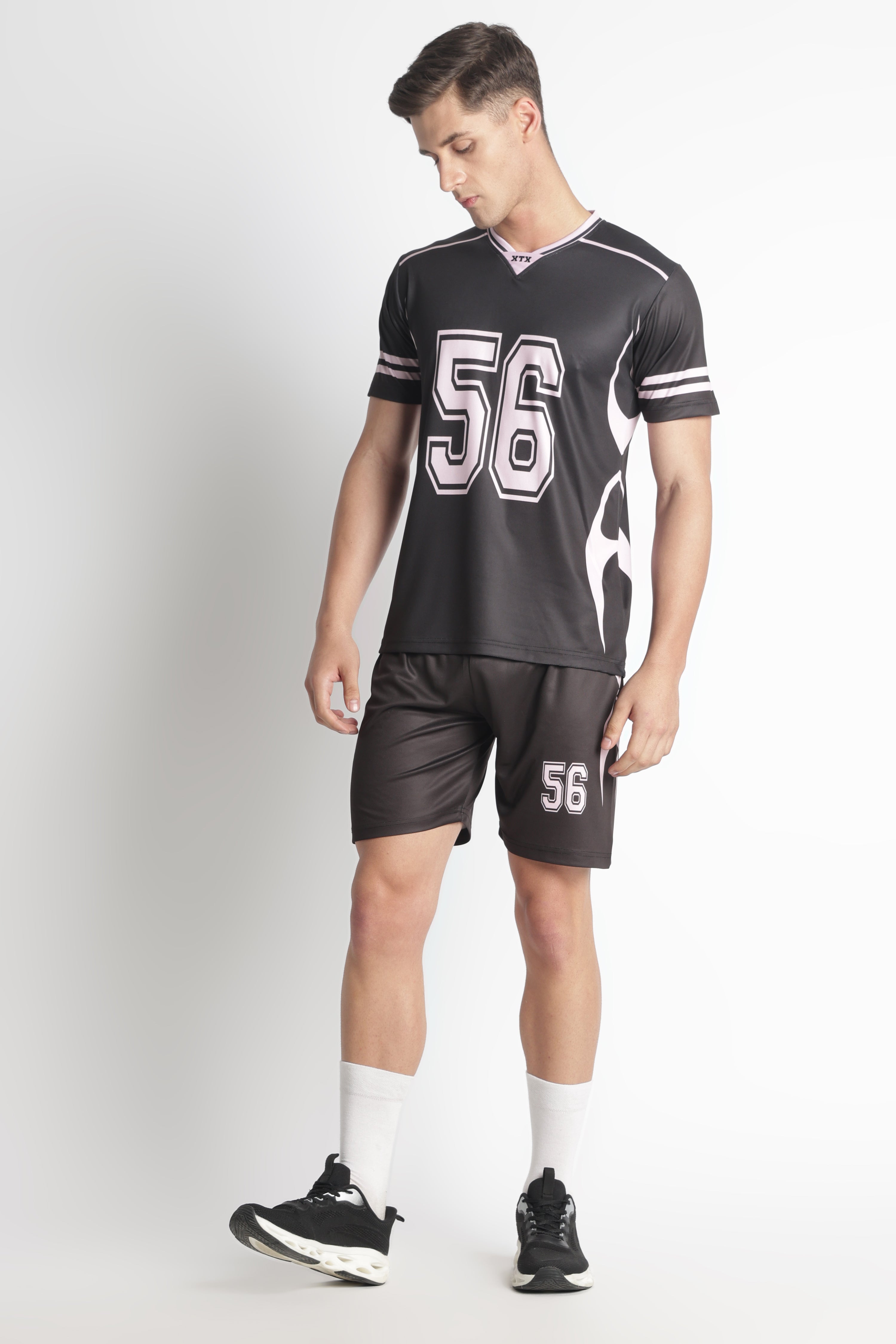 Black Athletic Jersey  – Moisture‑Wicking Sportswear