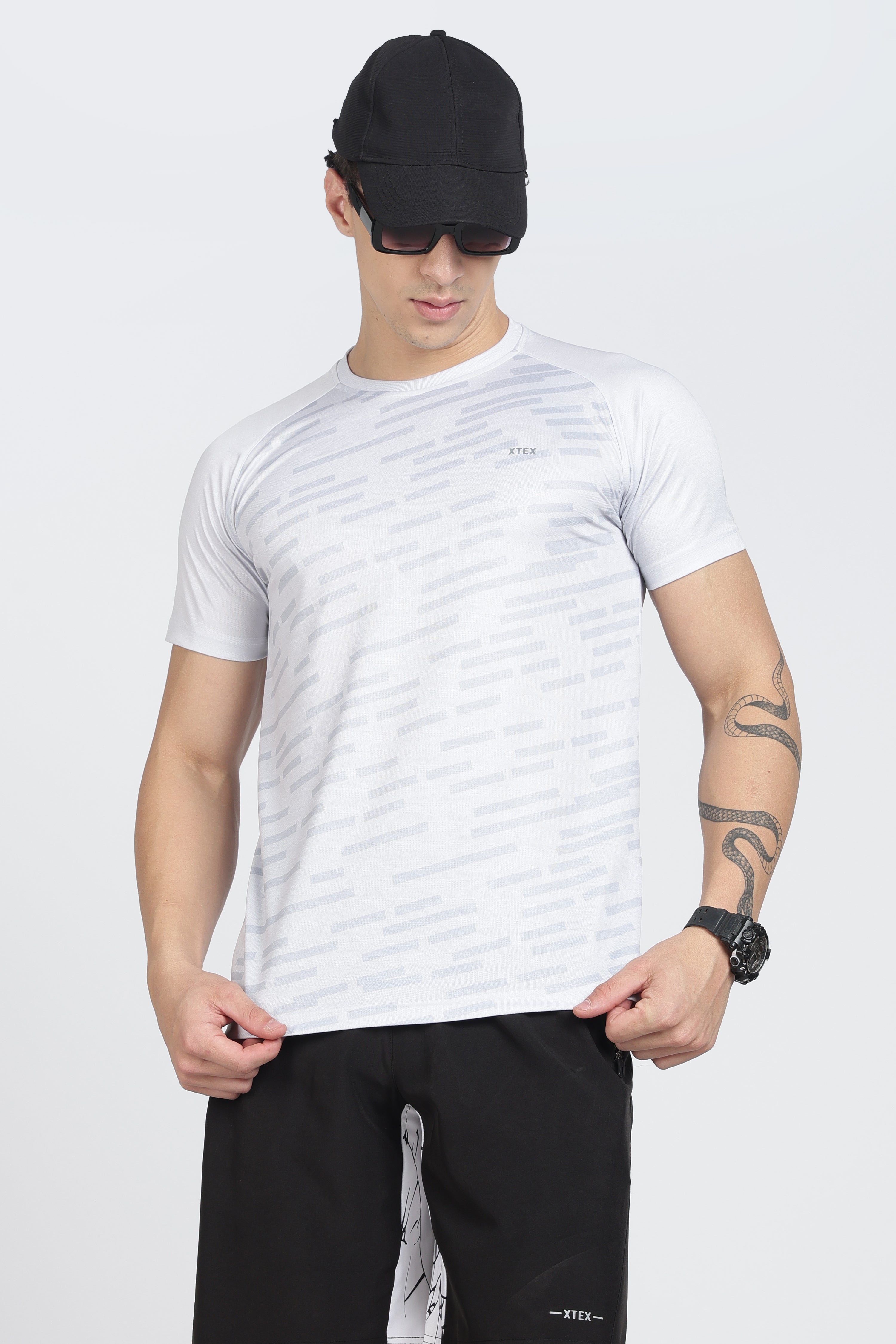 XTEX Black Active Shorts with Zip Pocket – Sporty Casual Wear