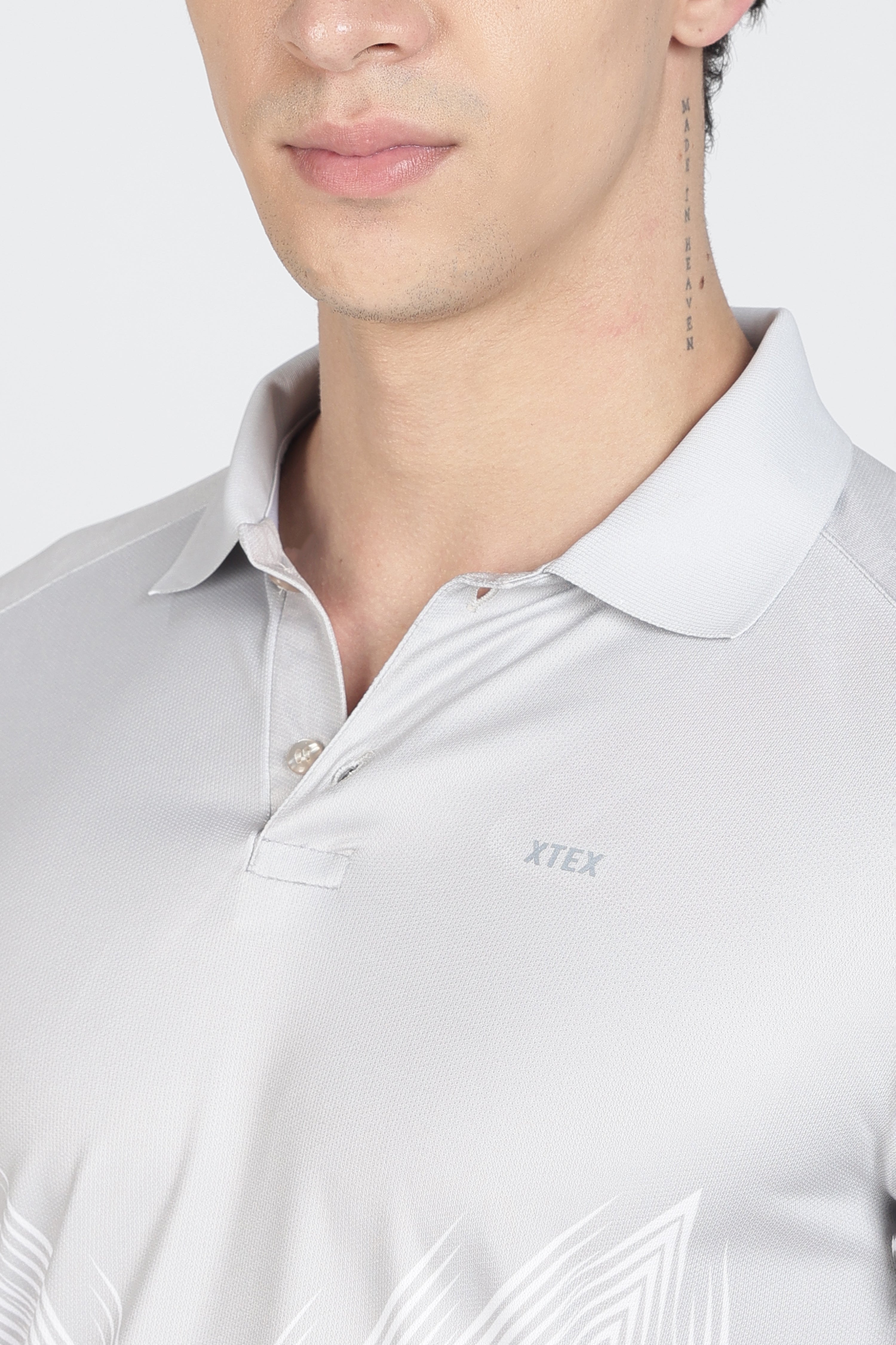 Active-Wear Polo – Breathable Chevron Design for Cricket & Casual Play