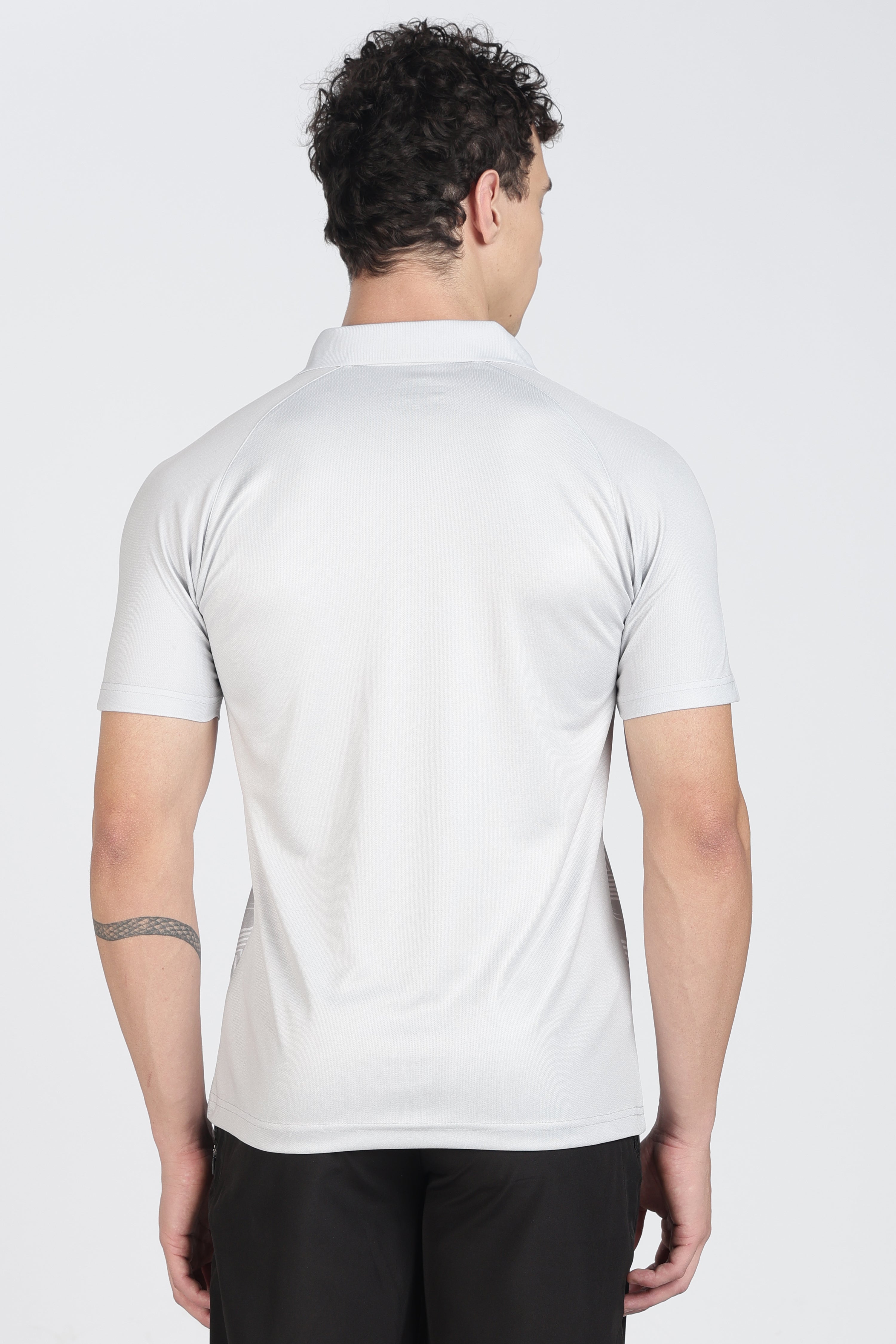 Active-Wear Polo – Breathable Chevron Design for Cricket & Casual Play