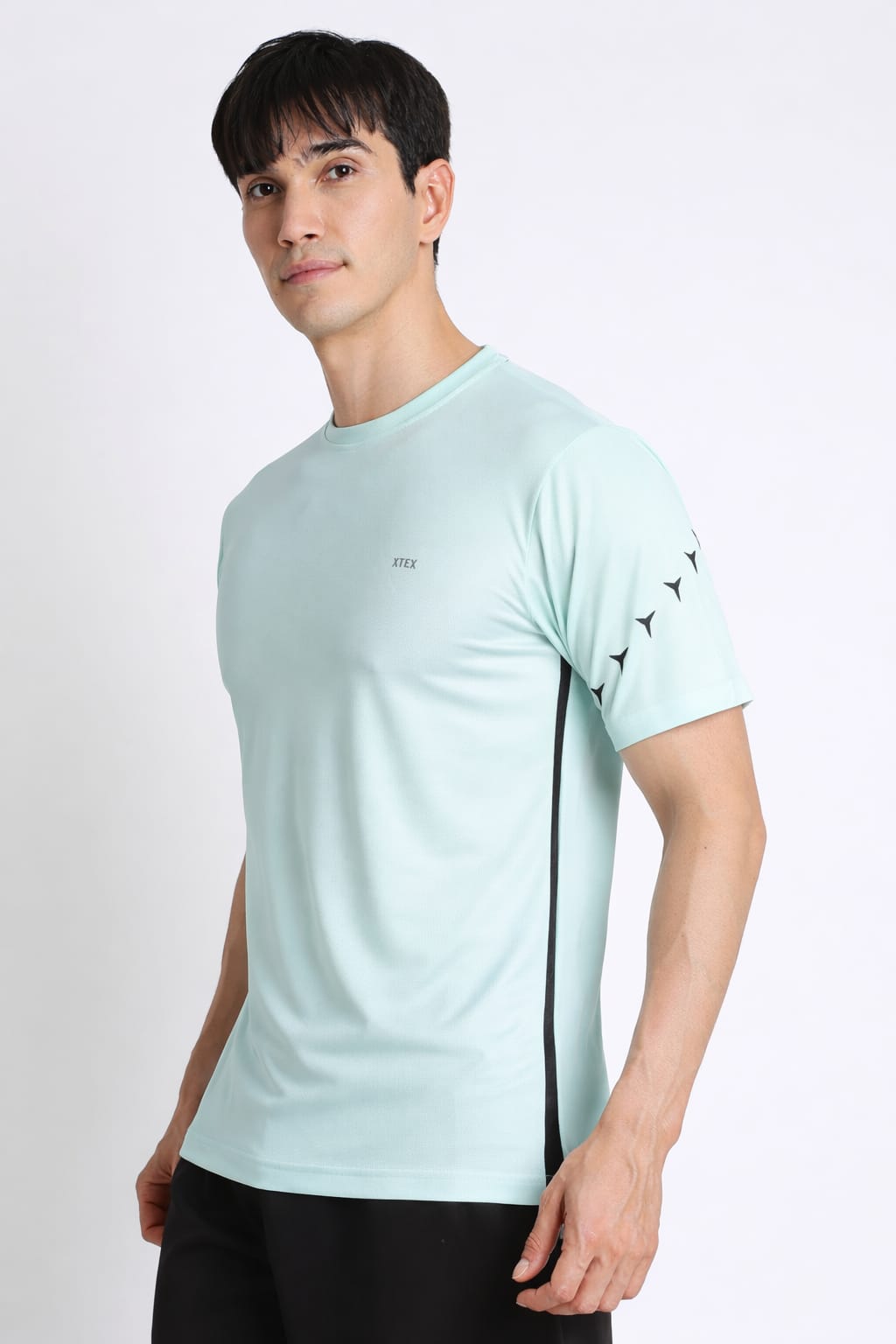 Mint Green Activewear Jersey | XTEX Performance Tee for Sporty Style
